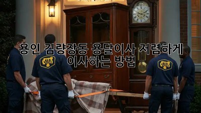 용인 김량장동 용달이사, 저렴하게 이사하는 방법!